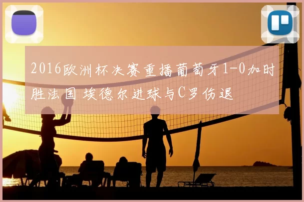 2016欧洲杯决赛重播葡萄牙1-0加时胜法国 埃德尔进球与C罗伤退
