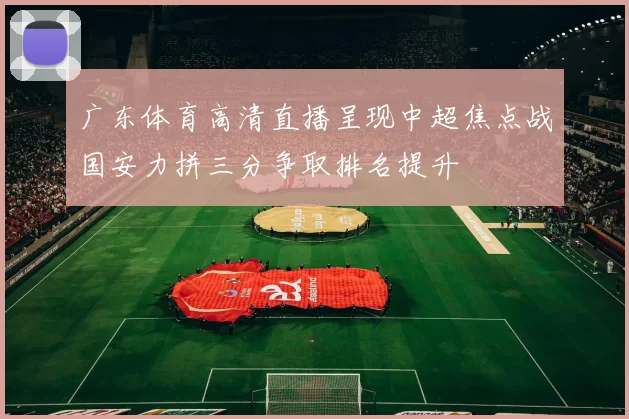 广东体育高清直播呈现中超焦点战国安力拼三分争取排名提升