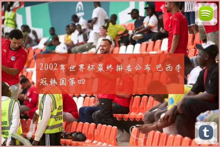 2002年世界杯最终排名公布 巴西夺冠韩国第四